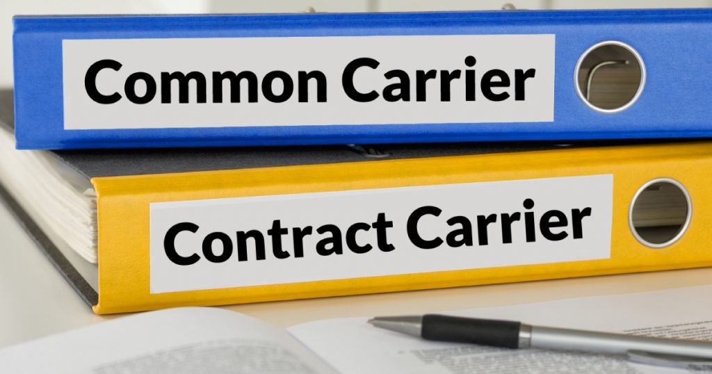 Updates to Common and Contract Carrier Authority