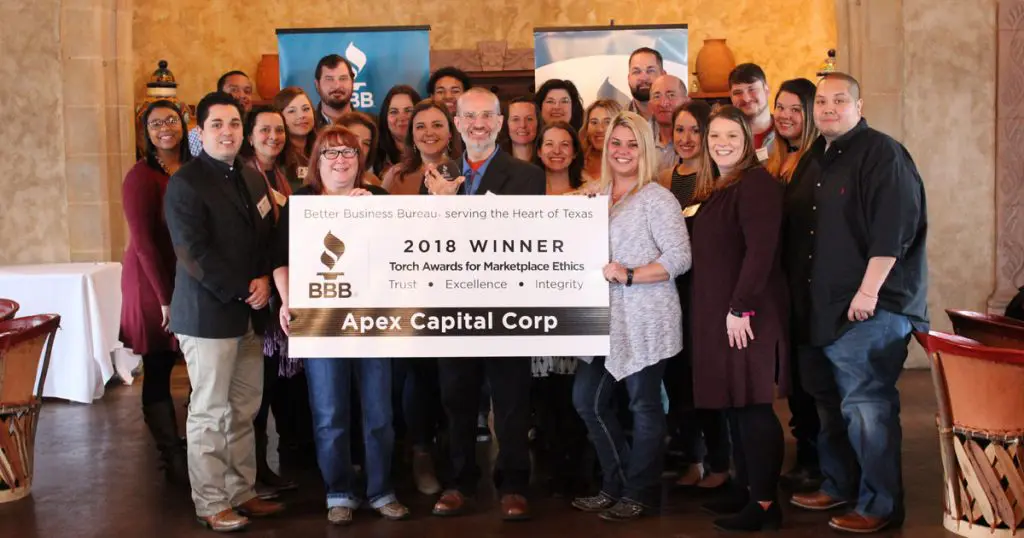 Apex Receives Better Business Bureau 2018 Torch Award for Marketplace Ethics