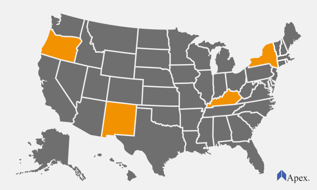 4 STATES WITH WEIGHT DISTANCE TAXES