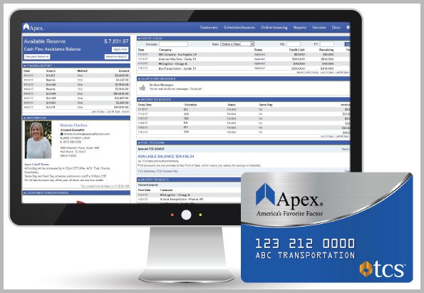 Apex Factoring Tools including AMP and the Apex TCS Fuel Card