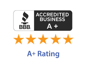 BBB Accredited Business Seal with 5 stars for BBB Reviews for Apex Capital in Fort Worth, Texas