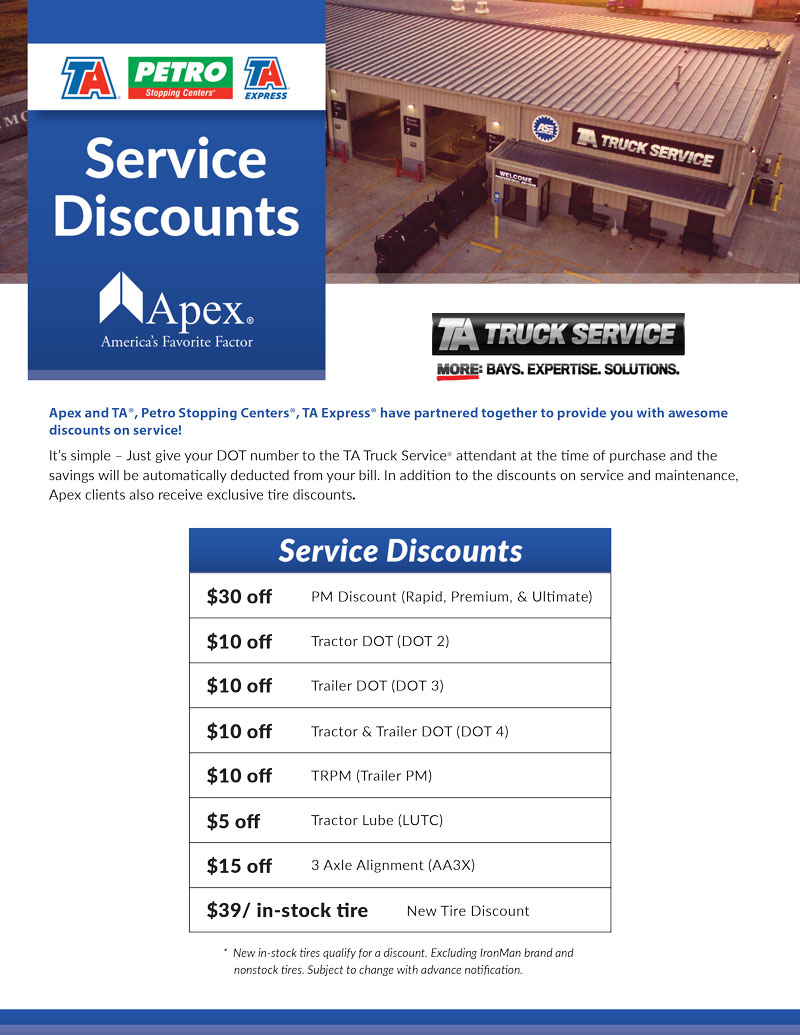 Truck Service Discounts