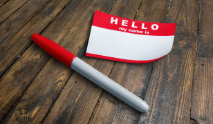 Hello my name is, nametag