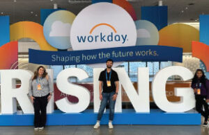 Apex employees at the Workday convention