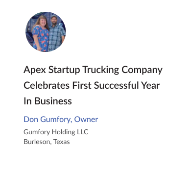 Don Gumfory, with Gumfory Holding LLC review
