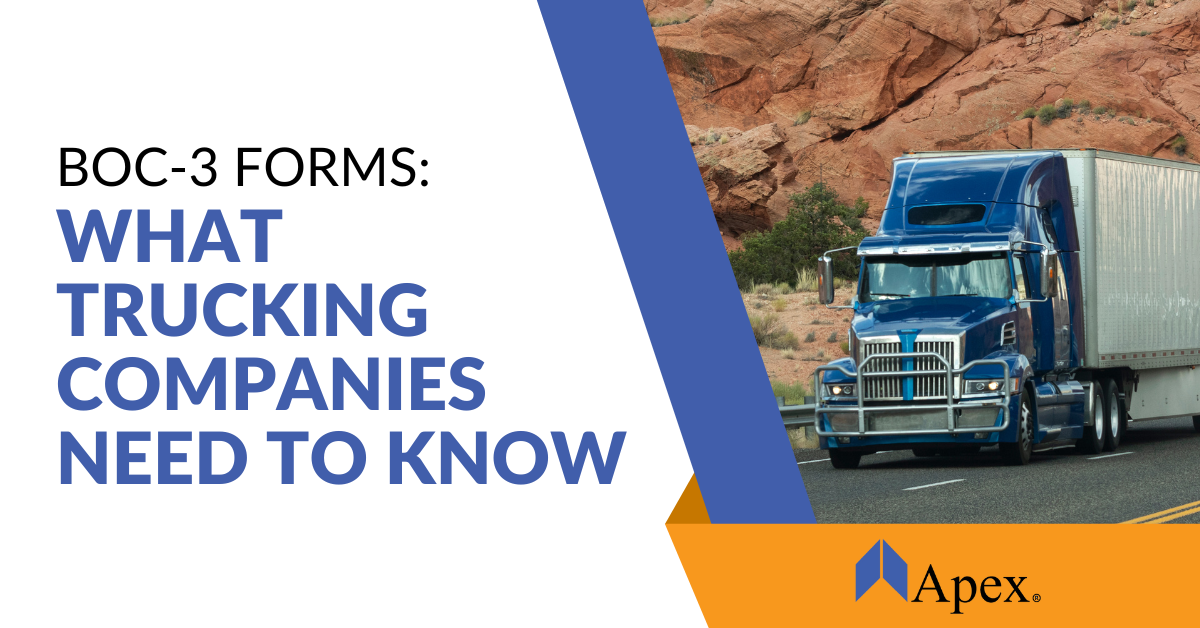 BOC-3 Forms: What Trucking Companies Need to Know