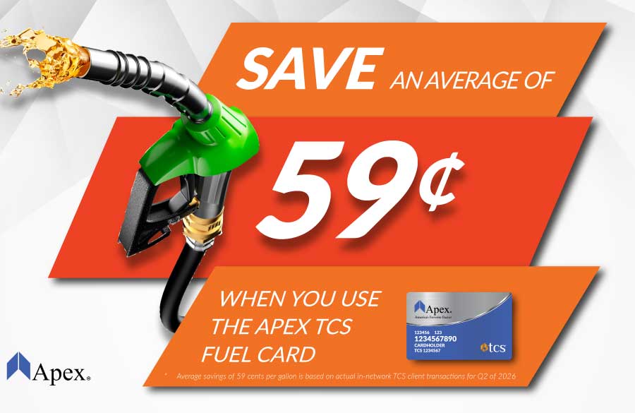Apex-59-900x585 Apex TCS Fuel Card Discount of 59 cents for Q2 2026