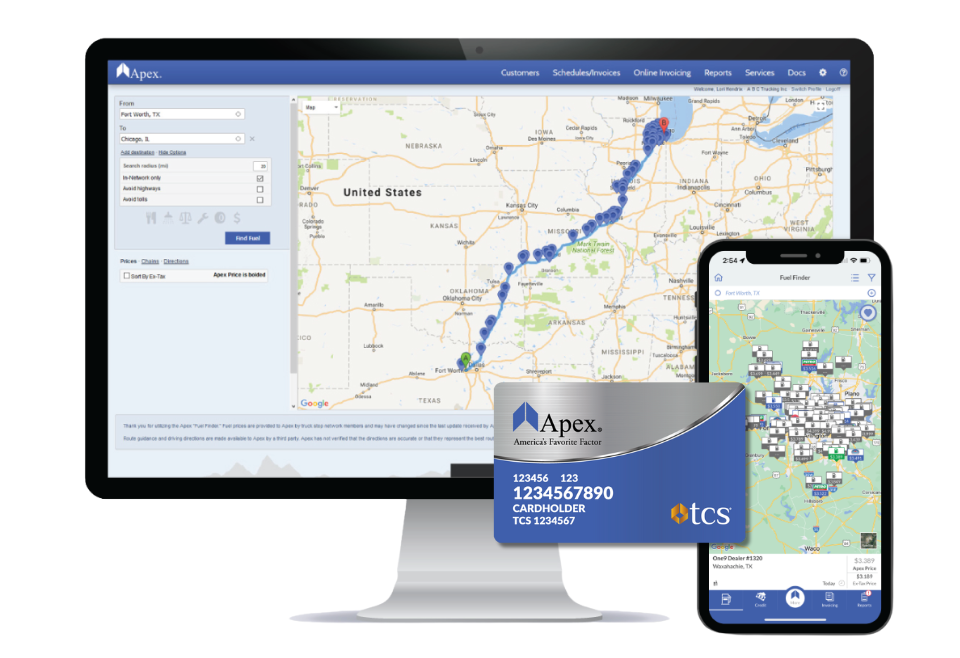 apex fuel finder and fuel card