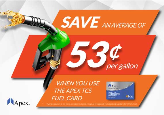 Save an average of 53 cents on fuel