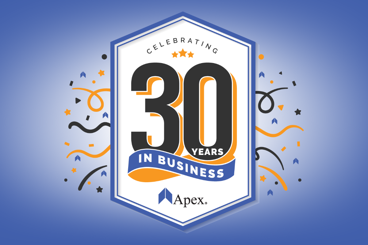 Apex has been serving their clients for 30 years!