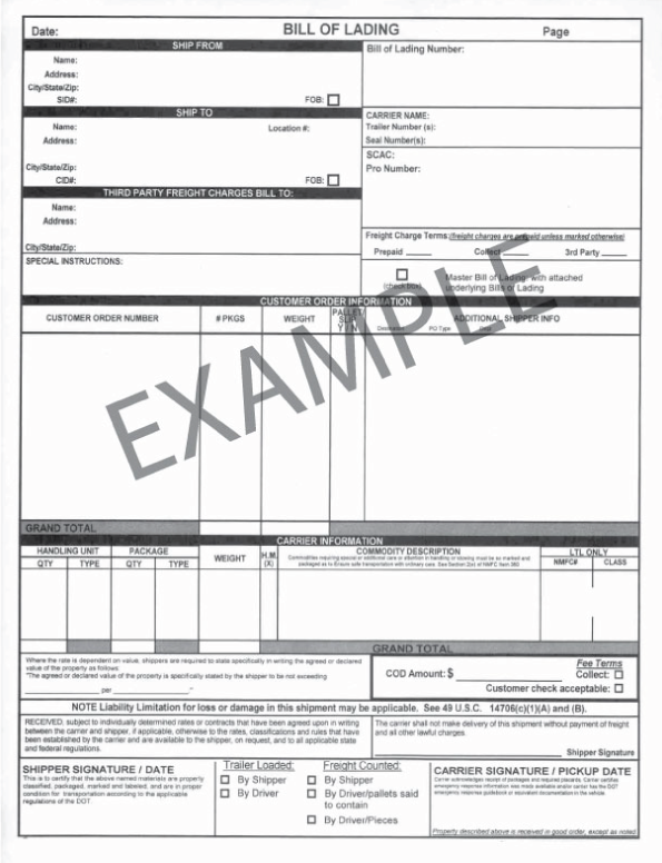 BOL-example-new Example of a BOL