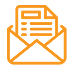 Notice Letter Orange icon for notice letter.